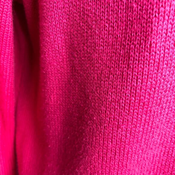 Pendleton bright pink cotton v neck button front cardigan size Large - Picture 8 of 16